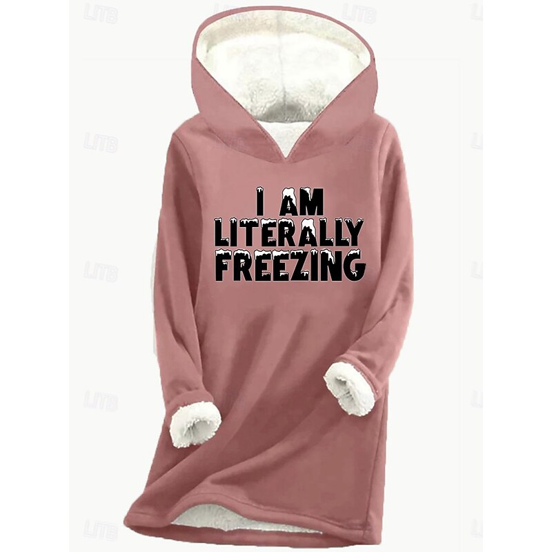 Women's Pullover Hoodie Sweatshirt Graphic Letter Casual Long Sleeve Hooded Regular Tops Street Dailywear Casual Print Pink Blue Gray Fall Winter3