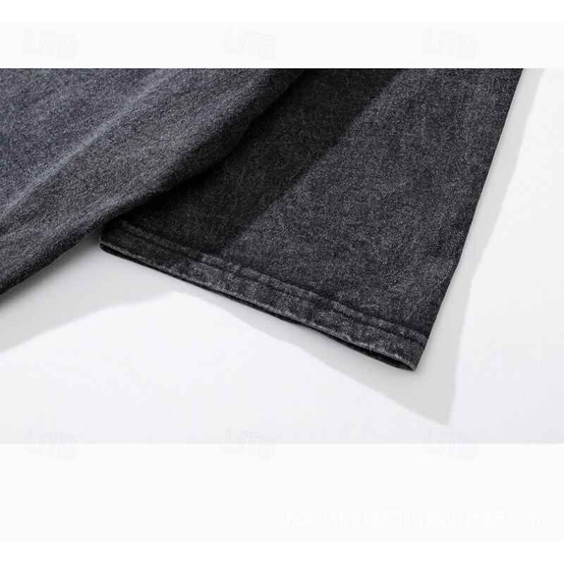 A Nightmare on Elm Street Freddy Krueger T-shirt Oversized Acid Washed Tee Print Graphic For Men's Women's Boys' Kid's Adults' Halloween Carnival Masquerade Hot Stamping Casual Daily3