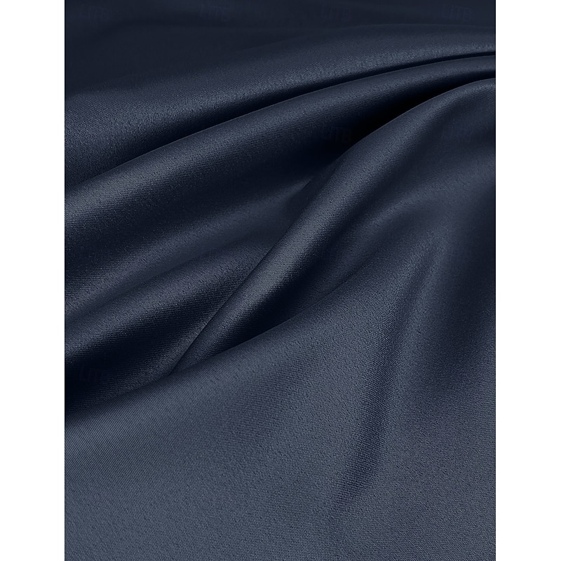 A-Line Cocktail Dresses Elegant Formal Wedding Guest Ankle Length Short Sleeve V NeckDress Satin with Bow(s)3