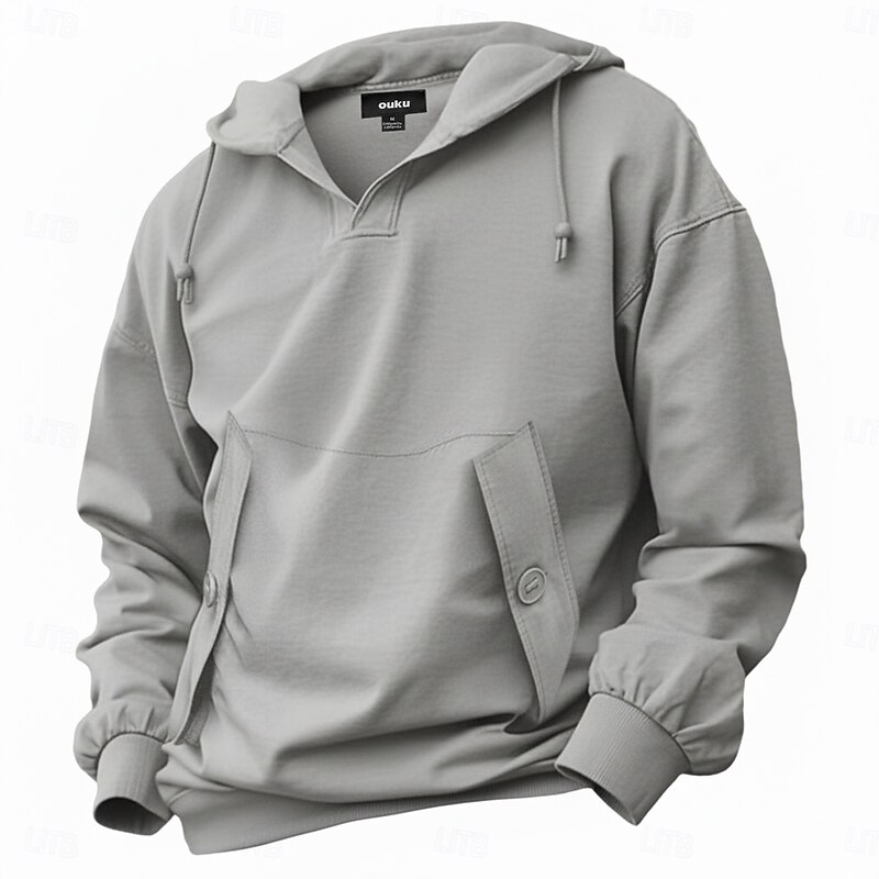 Men's Hoodie Full Zip Hoodie Tactical Hoodie Army Green Navy Blue Khaki Light Grey Hooded Plain Zipper Sports & Outdoor Casual Daily Streetwear Cool Sportswear Spring &  Fall All Seasons Clothing4