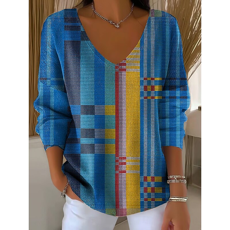 Women's Sweater Elegant Fashion Streetwear Floral Graphic V Neck Knitted Long Sleeve Regular Tops Knit Weekend Black Light Green Spring Fall3