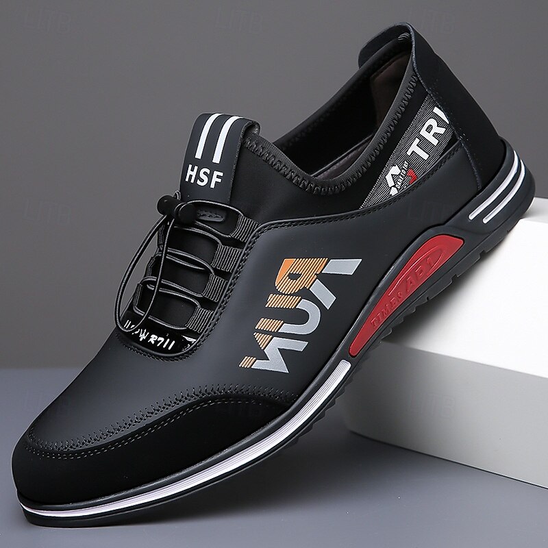 Men's White Faux Leather Running Sneakers – Lightweight Breathable Sports Shoes for Jogging, Gym Workouts and Active Lifestyle2