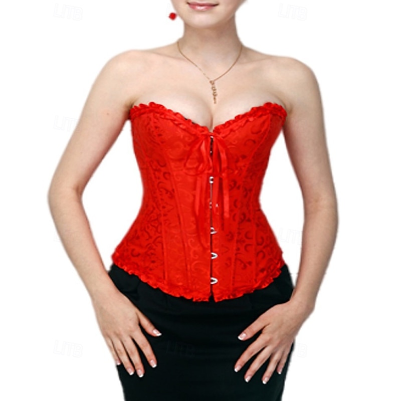 Women's Corset Shapewear Waist Cincher Shapewear Sexy Corset Sexy Sweet Pure Color Backless Vacation Street Date Sleeveless Corset Black White Red Summer Spring Fall Winter Tailored Fit