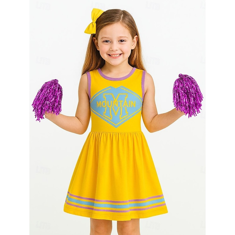 Zombie School Zombies 4 Cheerleader Costume Fancy Dress Cosplay Movie Cosplay for Girls' Kid's Halloween Carnival Performance Comic Con Anime Expo