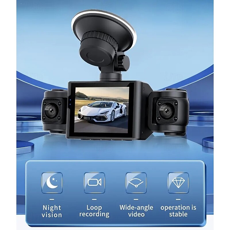 1080p Full HD / Boot automatic recording Car DVR 110 Degree Wide Angle CMOS 2 inch IPS Dash Cam with Loop recording / Video + photo 4 infrared LEDs Car Recorder2