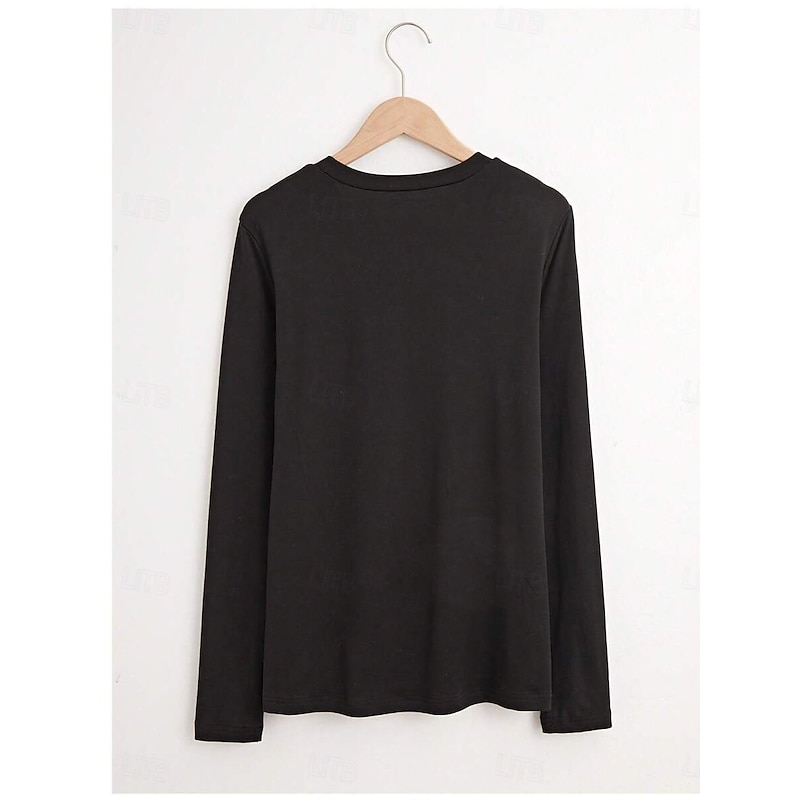 Women's T Shirt Heart Graphic Vintage Fashion Stylish Long Sleeve Crew Neck Round Neck Regular Tops Daily Weekend Print Yellow Red Summer Spring Fall2