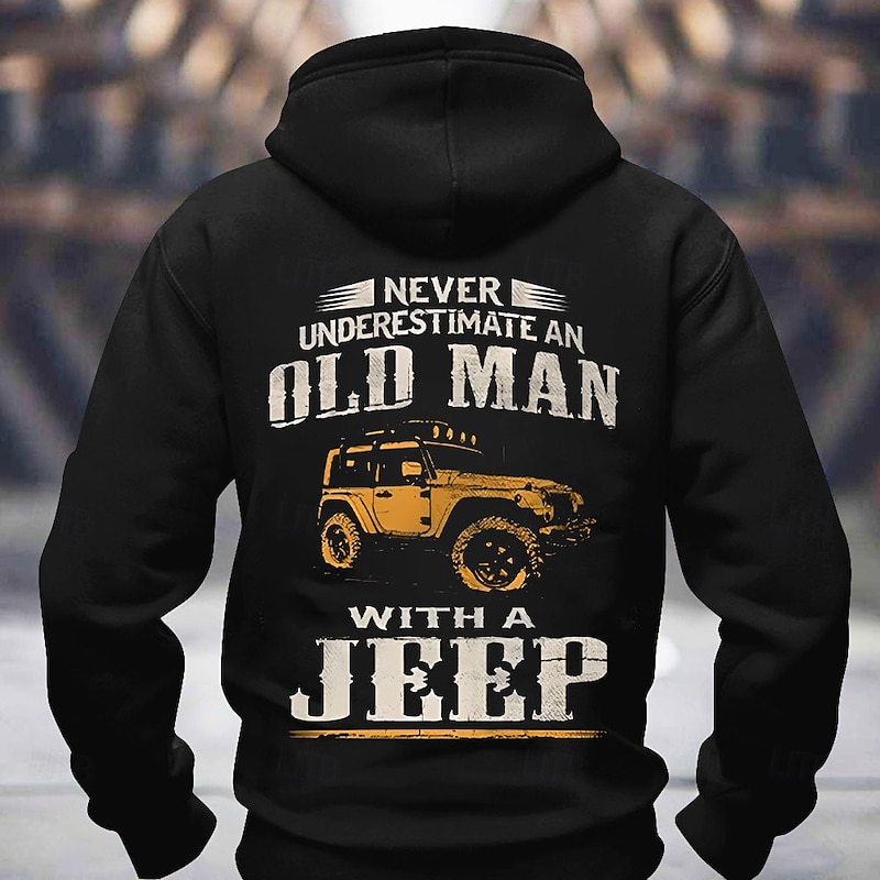 Men's Funny Slang Backprint Hoodie Sweatshirt Fashion Daily Crew Neck Outdoor Streetwear Black Blue Drawstring 3D Fall Winter Designer2