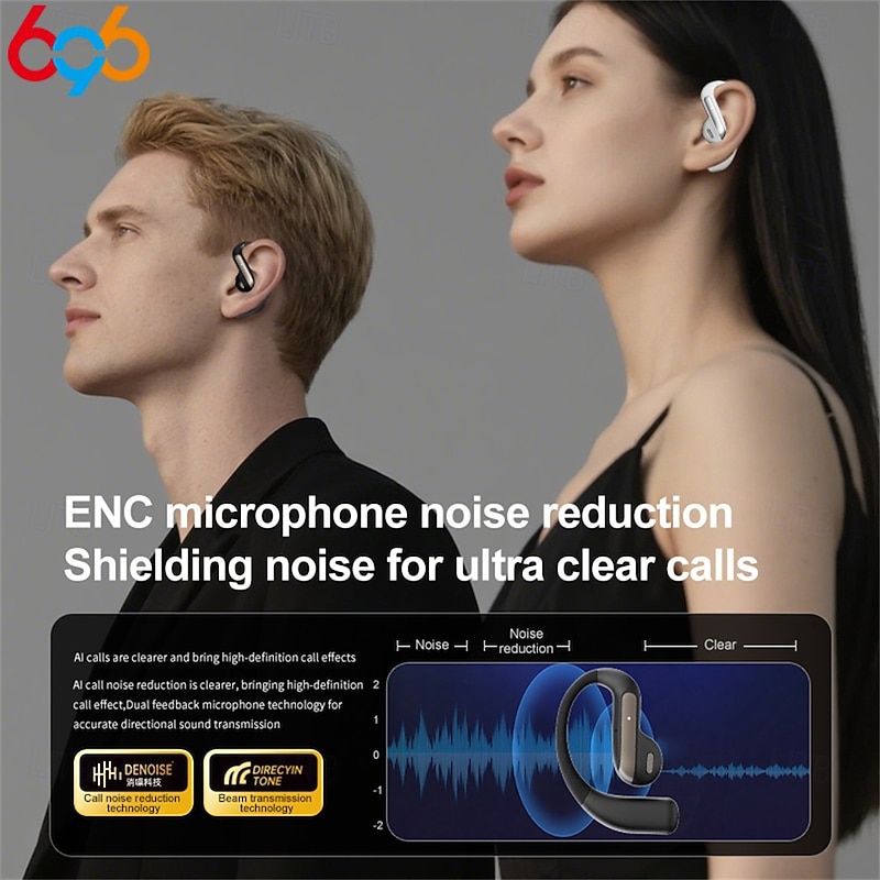 Smart AI Translation Headset True Wireless Sports Long-lasting Bluetooth Headset Stereo Sound Semi-in-ear Air Conduction Headset3