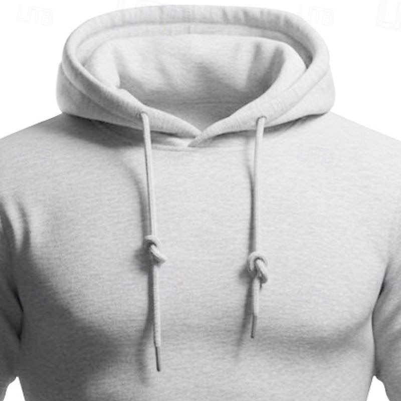 Men's Hoodie Black White Yellow Pink Wine Hooded Plain Pocket Sports & Outdoor Daily Holiday Polyester Streetwear Basic Casual Spring Autumn / Fall Clothing Apparel Hoodies Sweatshirts3