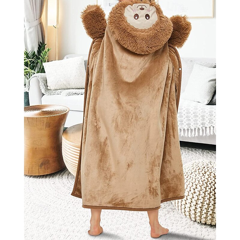 Women's Pajamas Casual Pure Color Patchwork Vacation Home Bed Sleeveless Hoodie White Brown Green Gray Fall Winter Tailored Fit4