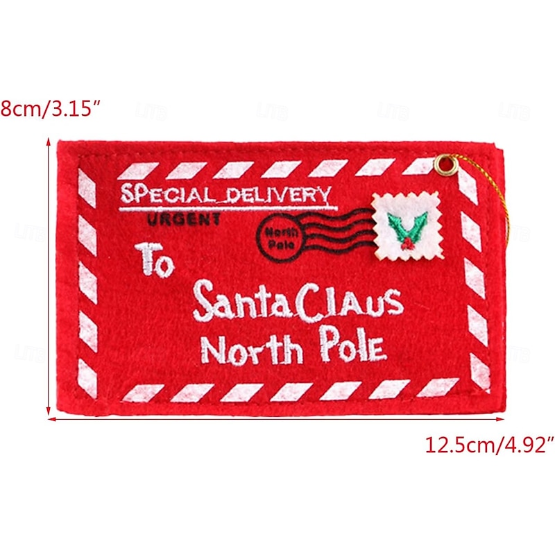 10pcs Christmas Ornament Money Holders Ornaments Set of Envelopes for Gift Cards Christmas Tree Decorations Envelope Ornaments3