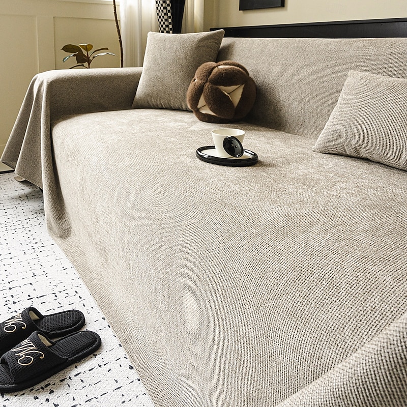 Waterproof Sofa Cover, Cat Scratch Resistant Couch Throw Blanket, Non-Slip Sofa Protector for All Seasons, Washable Furniture Cover for Living Room Pet Friendly3