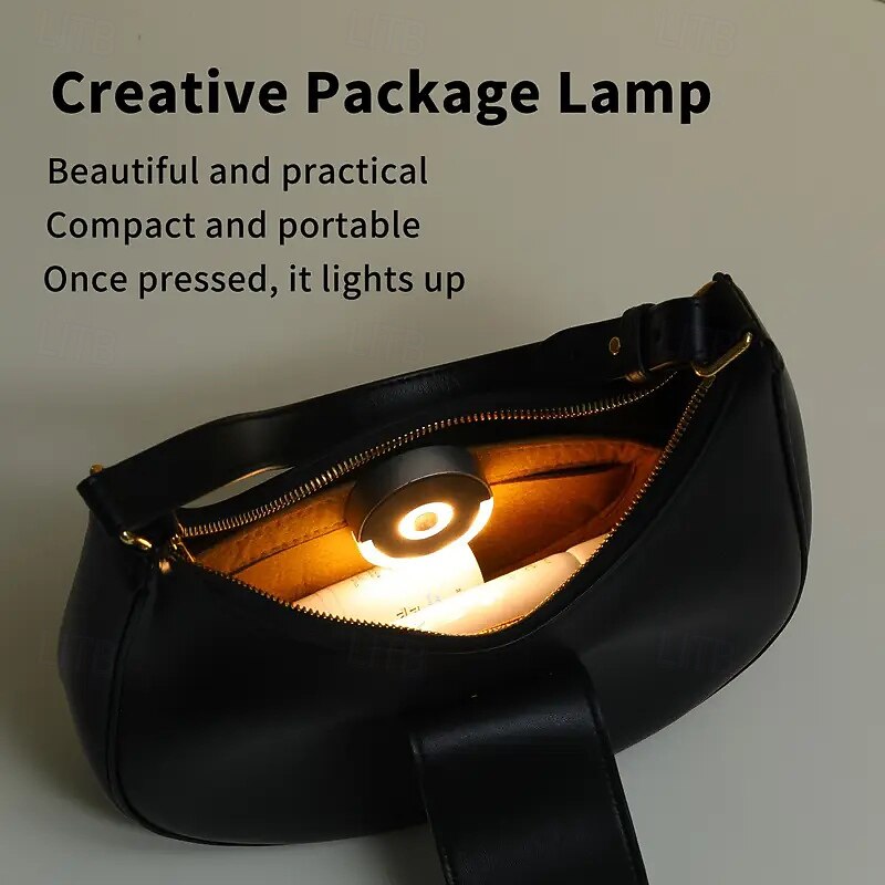 Mini Lightweight Portable Creative Bag Light with Soft Glow and Gentle Light Hook Design for Easy Attachment and Removal