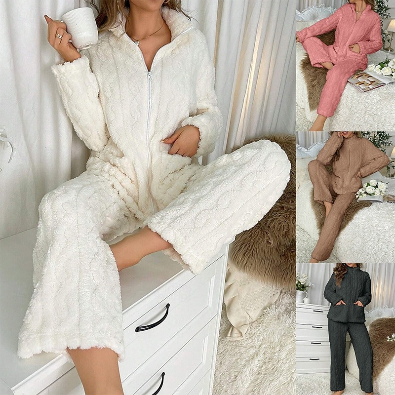 Women's Fashion Streetwear Pants Sets Bolero Top Long Sleeve Turtleneck Solid Color Outdoor Work Casual Black White Pink Fall Regular Fit