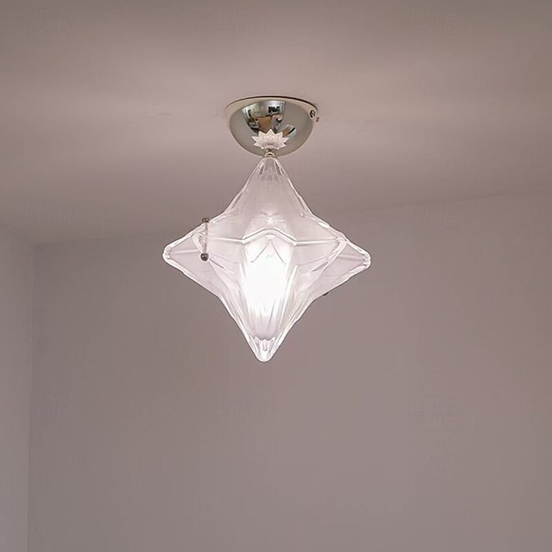 Star Ceiling Lamp – Frosted Glass Fixture for Hallway & Entryway2