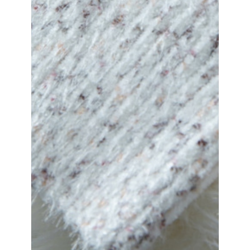 Women's Sweater Casual Soft Pure Color Ribbed Turtleneck Knitted Long Sleeve Regular Tops Knit Outdoor Daily Weekend White Fall Winter4