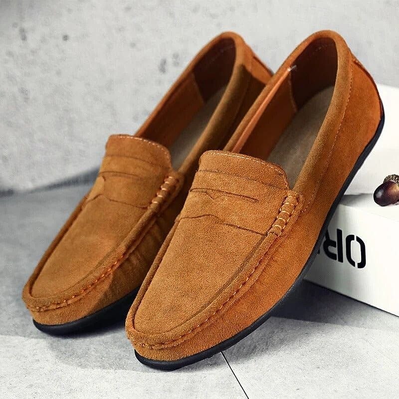 Men's Sneakers Comfort Shoes Walking Roman Shoes Daily Party & Evening Synthetic leather Comfortable Loafer Wine Light Brown Dark Brown Summer Fall2