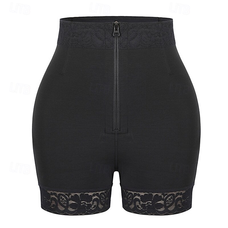 Women Plain Butt Lifting Breathable Tummy Control Shapewear For Gym Exercise & Fitness4