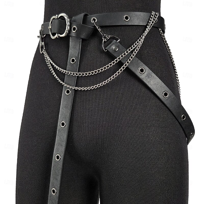 Medieval Renaissance Waist Belt Viking Fancy Dress Men's Women's Celtic Viking Fantasy Halloween Carnival Performance LARP Adults' Belt All Seasons3