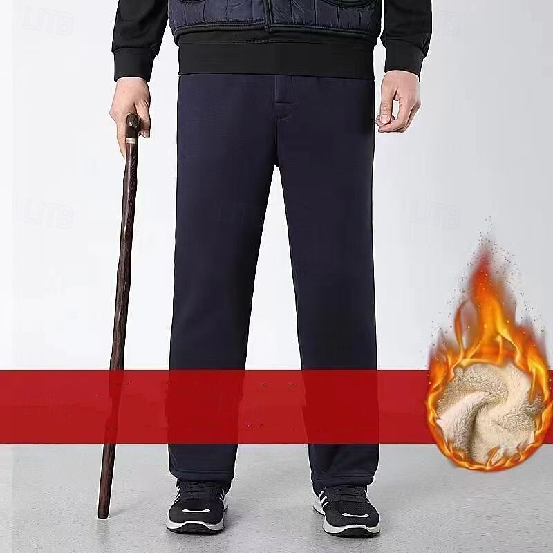 Women's Winter Sweatpants Shrepa Fleece Pants Thick with Pockets High Waist Bottoms Athleisure Gym Workout Windproof Warm Gym Outdoor Running Regular Fit Sportswear Activewear Solid Colored Black4