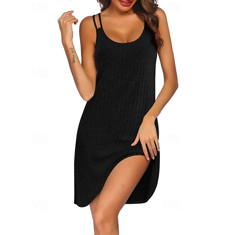 Women's Midi Dress Black Dress Casual Dress Cocktail Dress Formal Dress Elegant Fashion Modern Outdoor Daily Going out Regular Fit Plain Sleeveless Crew Neck Black White Pink Green Spring Winter2