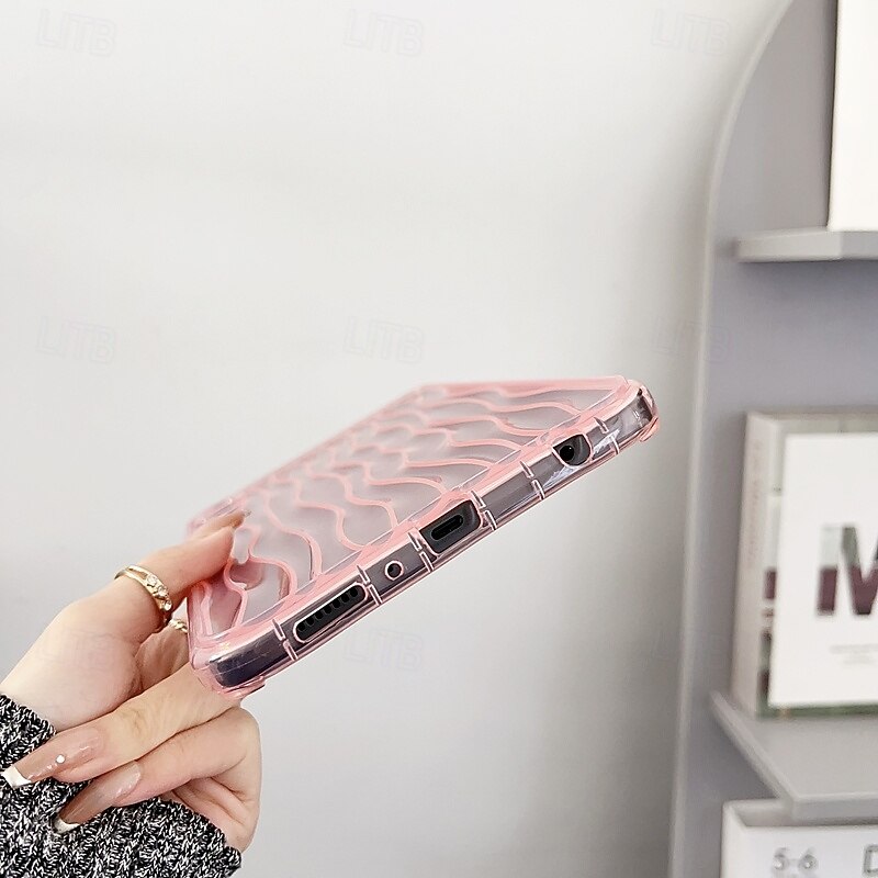 Tablet Case Cover For Samsung Galaxy Tab A9 8.7" S6 Lite 10.4" A8 10.5'' A7 Lite 8.7'' A9 Plus 11" Full Body Protective Shockproof Lines / Waves TPU3
