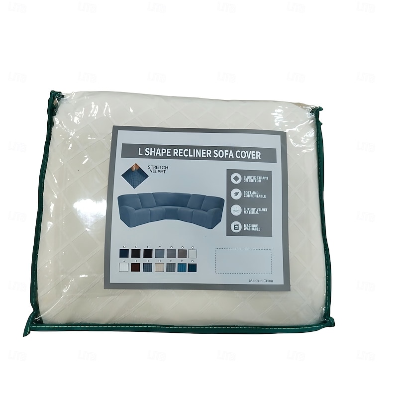 7-Piece Sectional Recliner Covers Burgundy Water Repellent Recliner Sofa Cover Reclining L Shape Sofa Thick Soft Washable for 5 Seat Recliner Cover (NOT 100 WATERPROOF)2