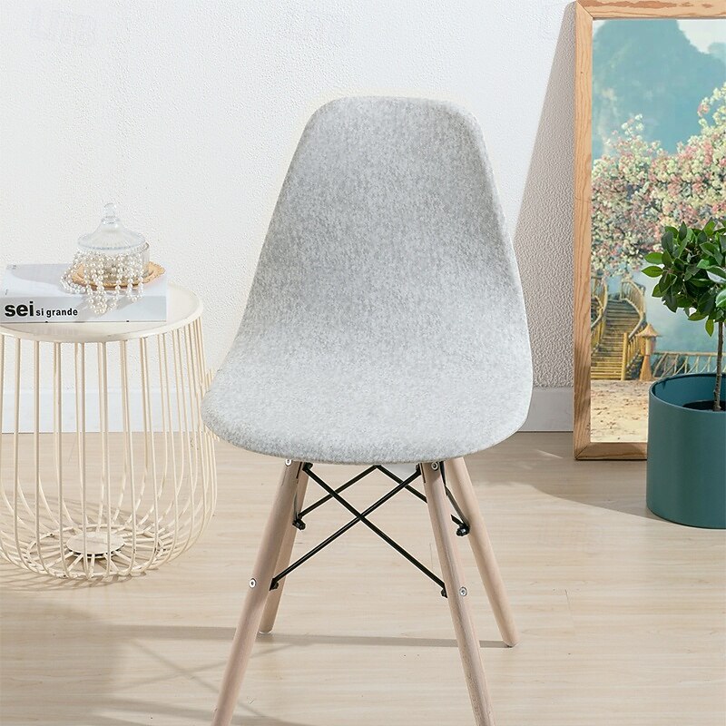 Polar Fleece Dining Chair Cover, Stretch Slipcover, Seat Chair Protector for Home, Durable Non-Slip Chair Cover3