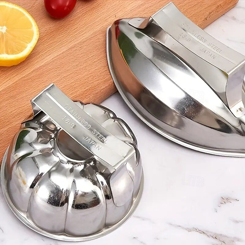 Stainless Steel Rice Ball Mold, Easy-Shape Onigiri Maker, No Electricity Required, Ideal for Pumpkin and Geta-Shaped Rice Balls, Perfect for Home and Restaurant Use3