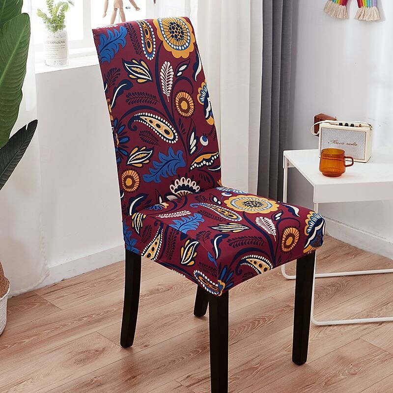 Stretch Dining Chair Cover, Removable Washable Seat Protector Slipcover for Hotel, Dining Room, Banquet, Wedding Party4
