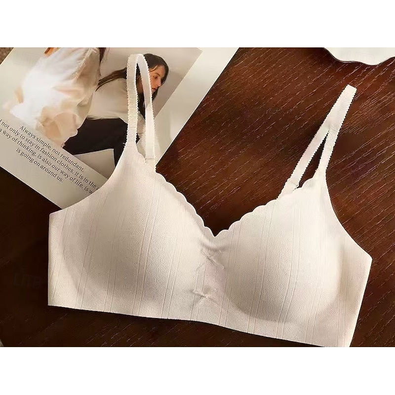 Women's Sexy Lingerie Bra BowNightwearNylon POLY Daily Wear Sweet Light Blue White Pink Royal Blue Green Spring & Summer Fall & Winter2