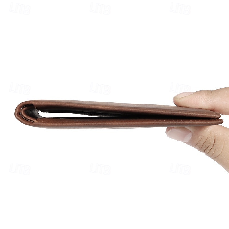 Engraved Genuine Leather Wallet for Men Laser Engraved Vintage PU Leather Billfold, Perfect Christmas Gift, Slim Horizontal Wallet for Men, Trendy & Durable3