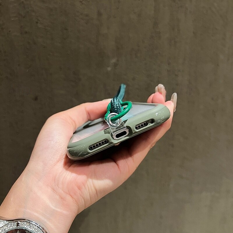 Phone Case For iPhone 17 Pro Max 17 Air 16 15 14 Pro Max Plus 13 Pro Max Back Cover with Stand Holder with Lanyard Shockproof Retro TPU Acrylic4