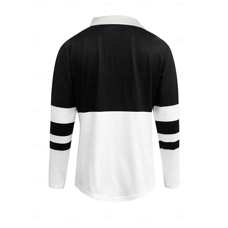 Women's Blouse Geometric Stylish Casual Long Sleeve Shirt Collar Regular Tops Daily Patchwork Zipper Black Wine Light Brown Blue Green Spring Fall2