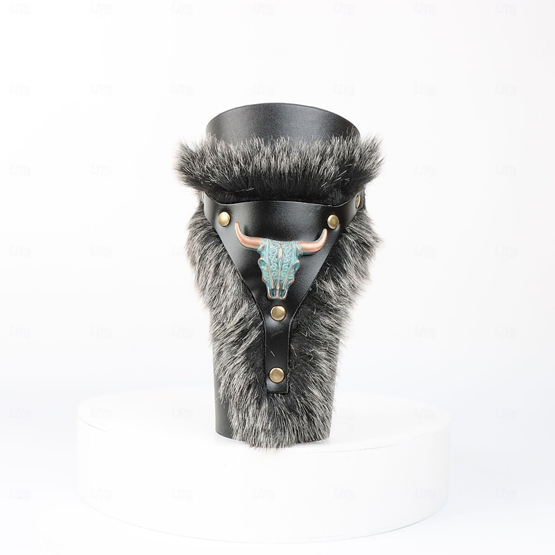 Retro Vintage Medieval Renaissance Armor Wristband Arm Guards Warrior Viking Fancy Dress Men's Women's Unisex Viking Halloween Carnival Performance LARP Ren Faire Adults Wrist Brace3