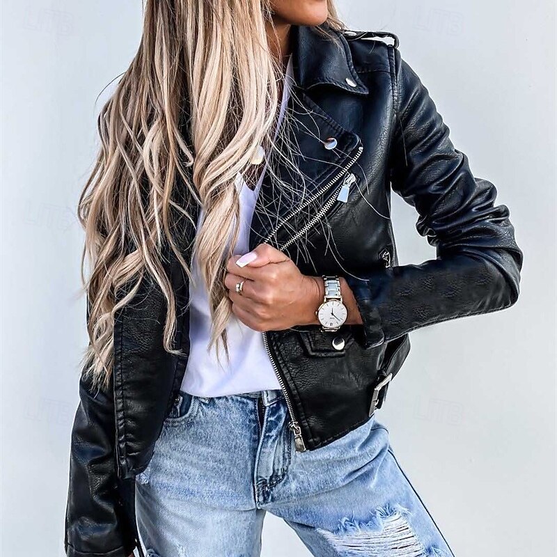 Women's Casual Jacket Warm Comfortable Zipper Pocket Fashion Outdoor Plain Going out Weekend Zipper Regular Lapel Regular Fit Long Sleeve Outerwear Black Wine Fall Winter4