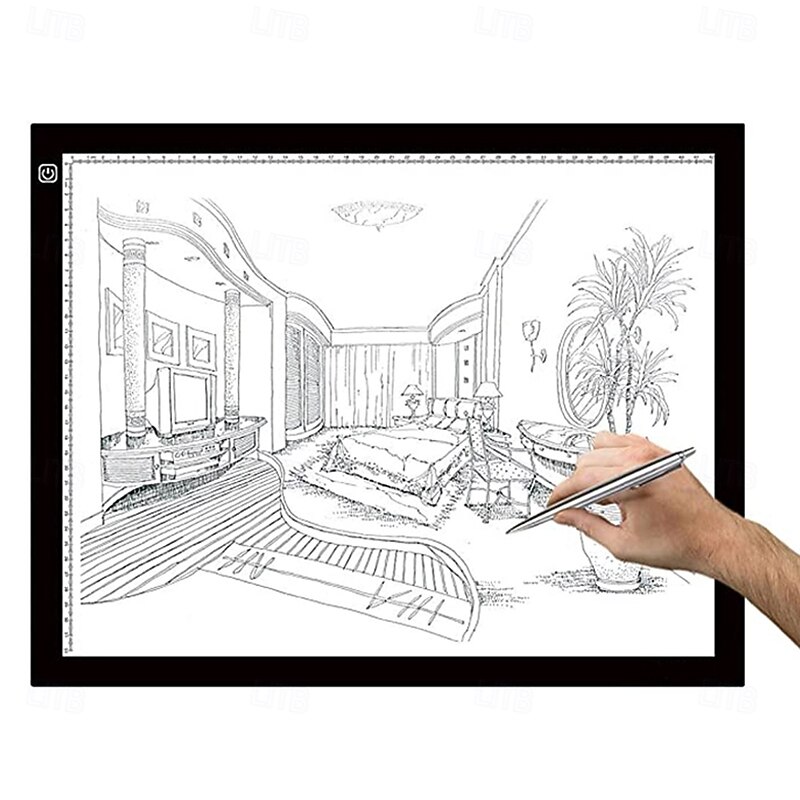 A3 A4 A5 Tracing LED Copy Board Stepless Adjustable Brightness Ultra-Thin USB Power Artcraft LED Trace Light Pad Diamond Painting Board also for X-ray Film Viewer3