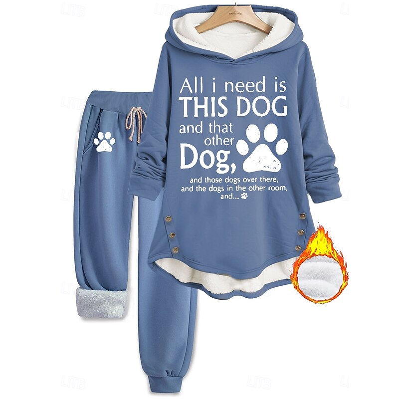 Women's Daily Hoodie Long Sleeve Hooded Graphic Letter Drawstring Print Outdoor Casual Daily Black Pink Blue Fall Regular Fit4