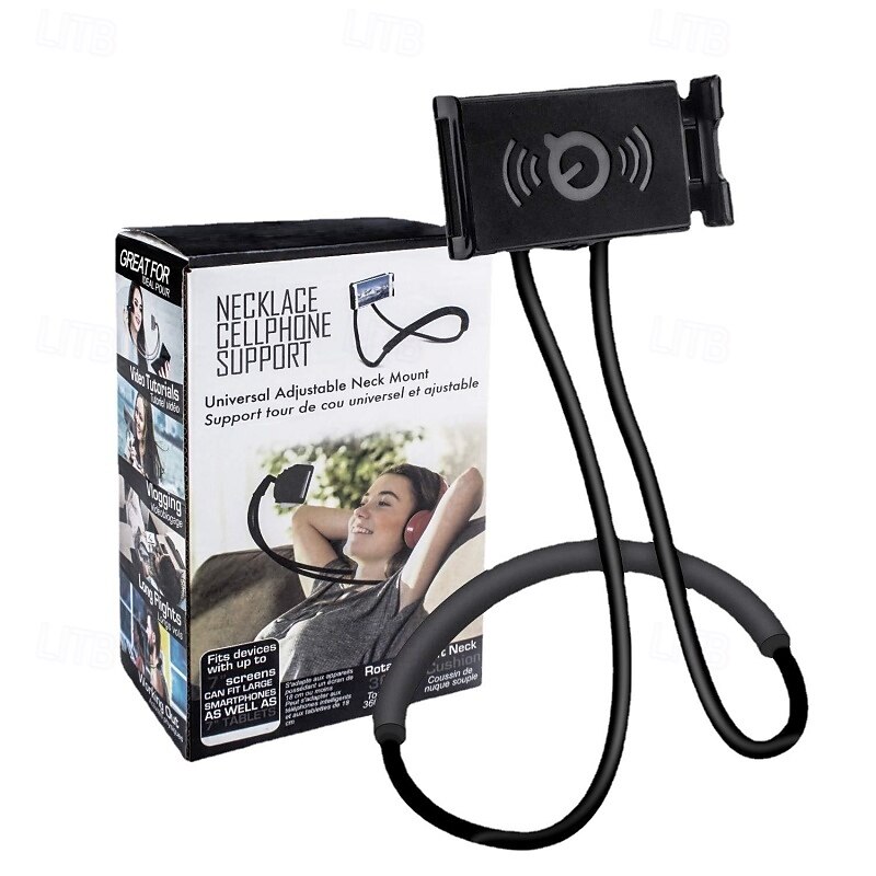 Neck-Hanging Holder Multi-Functional Neck Strap Holder Hands-Free Holder Desktop Stand Universal Phone Holder