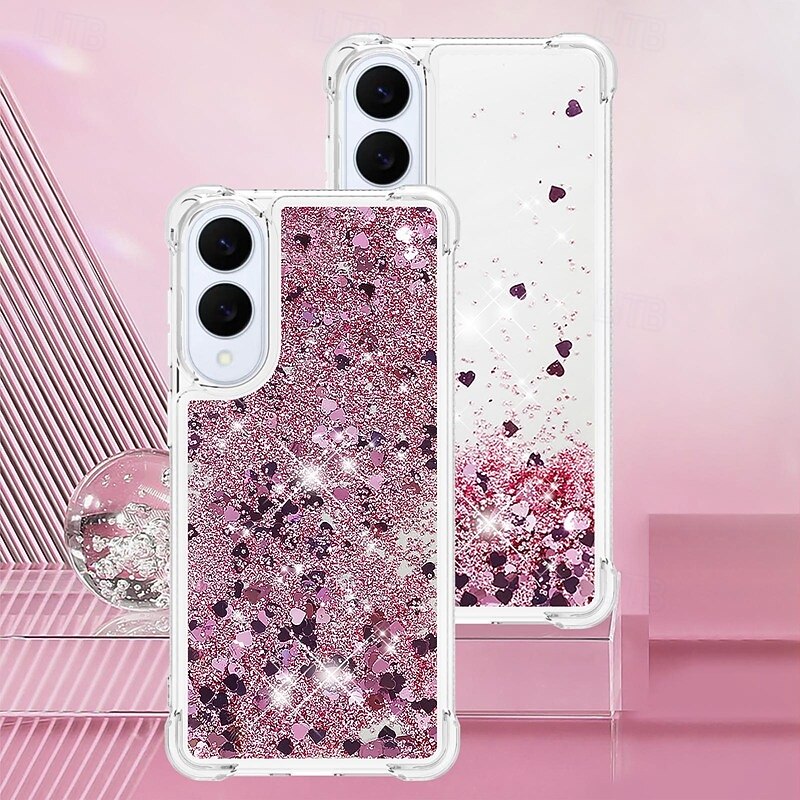Phone Case For Samsung Galaxy S25 S24 S23 S22 Plus  Ultra A56 A36 A26 A16 A55 5G A35 5G Wallet Case Bling Glitter Shiny Shockproof Color Gradient PC