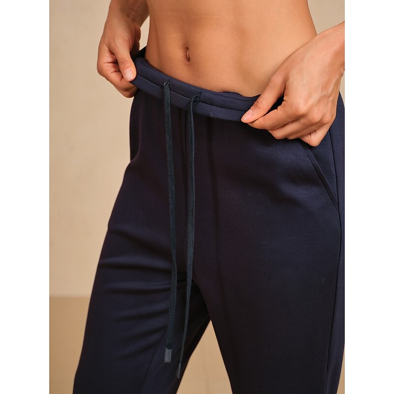 Women's Golf Pants Black Ivory Dark Navy Thermal Warm Pants / Trousers Fall Winter Ladies Golf Attire Clothes Outfits Wear Apparel4