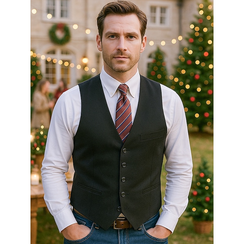 Men's Silk Necktie Classic Striped and Paisley Tie, Formal Business Wedding Party Accessory, Elegant Christmas Gift for Him2