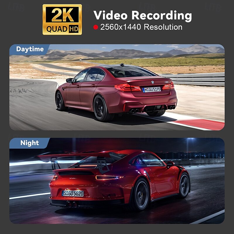 V40 1440P Boot automatic recording Car DVR 120 Degree Wide Angle CMOS 2 inch IPS Dash Cam with Night Vision / Loop recording / Loop-cycle Recording No Car Recorder3