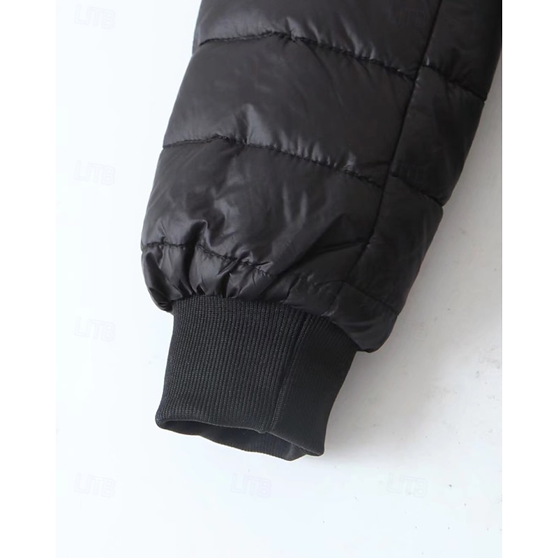 Women's Winter Coat Hoodie Jacket Warm Comfortable Zipper Pocket Casual Plain Vacation Daily Wear Going out Weekend Long Hooded Regular Fit Long Sleeve Outerwear Navy Black Wine Fall Winter4