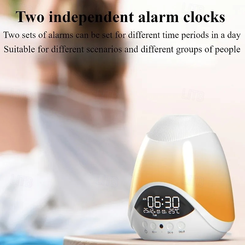 Stars Laser Projection Light Bluetooth Speaker Colorful Atmosphere Light Digital Display Time Alarm Clock Music Night Light4
