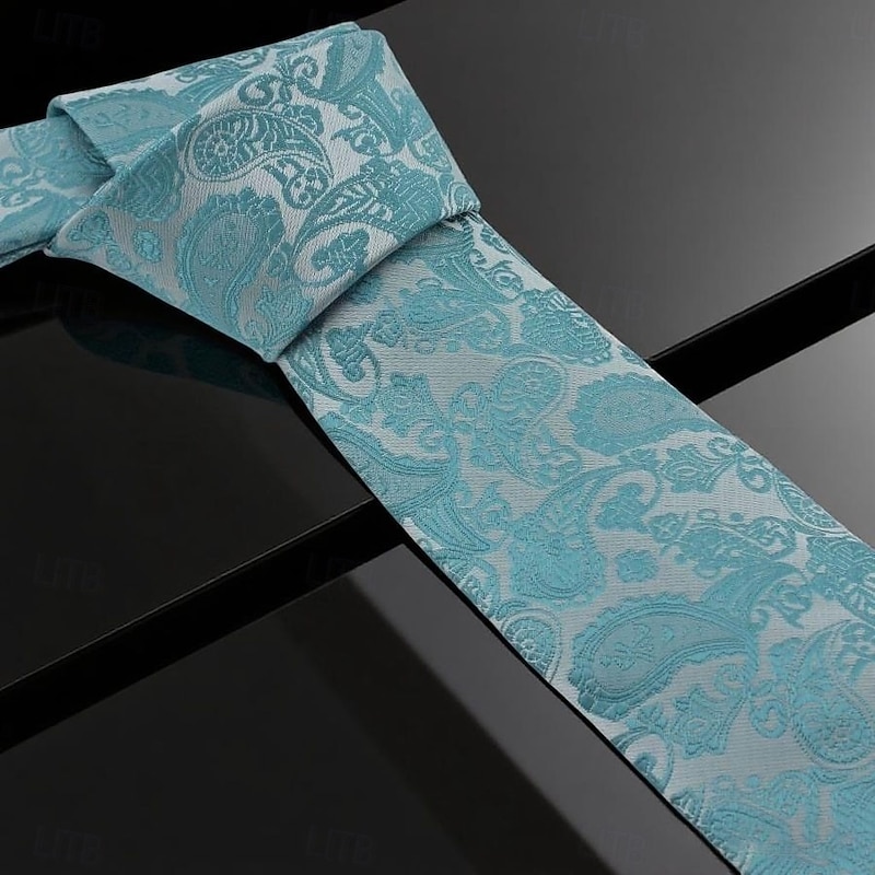 Men's Ties Classic Stripes and Plaid Boho Paisley Damask Formal Evening Date Party & Evening2