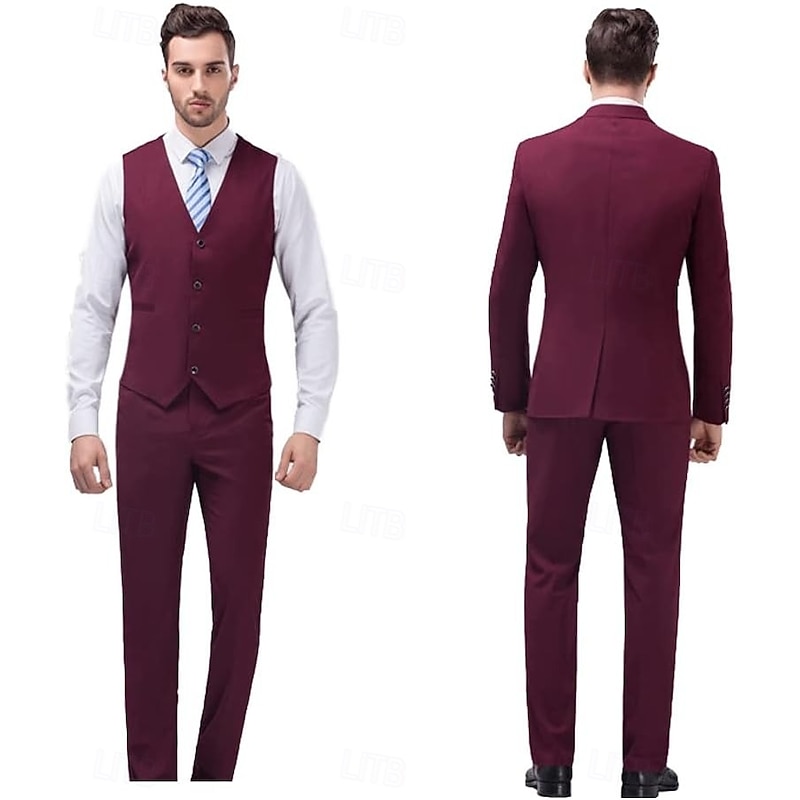 Retro Vintage Roaring 20s 1920s Flapper Dress Suits & Blazers Couples Costumes The Great Gatsby Gentleman Solid Color Fancy Dress Men's Women's Halloween Carnival Masquerade Party / Cocktail Fancy3