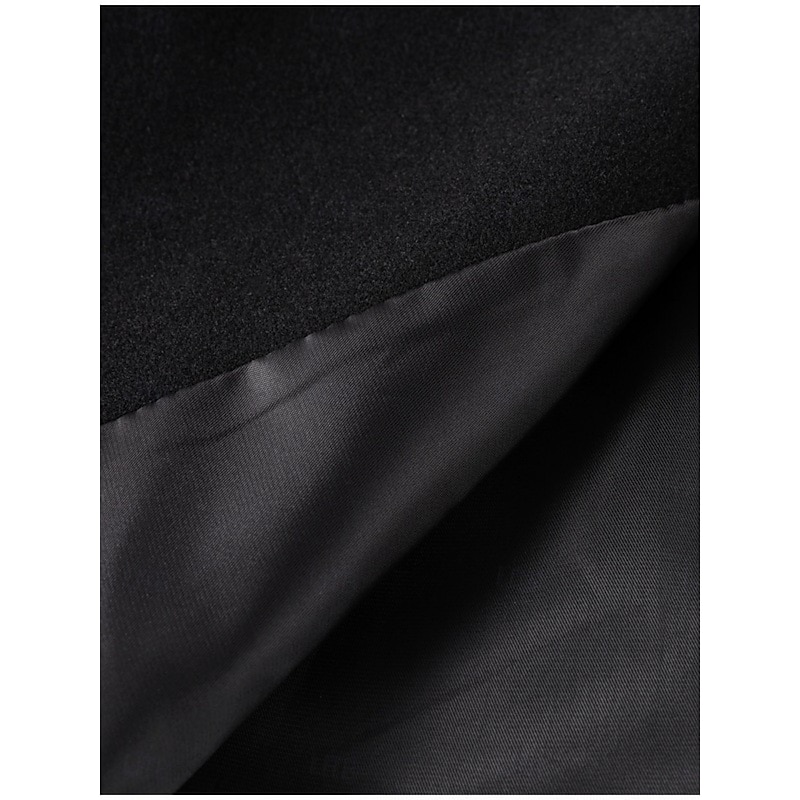 Women's Casual Jacket Comfortable Breathable Buttons Casual Plain Vacation Street Casual Daily Wear Single Breasted Short Stand Collar Loose Fit Long Sleeve Outerwear Black Spring Fall4