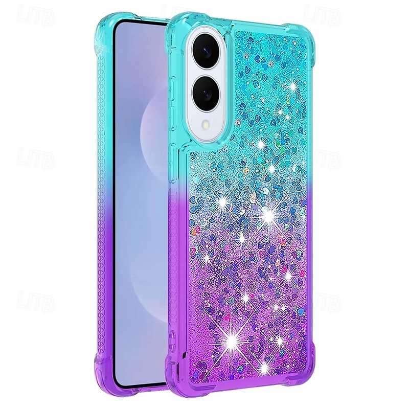 Phone Case For Samsung Galaxy S25 S24 S23 S22 Plus  Ultra A14 A34 A54 A24 A73 A53 Back Cover Bling Glitter Shiny Shockproof Color Gradient PC4