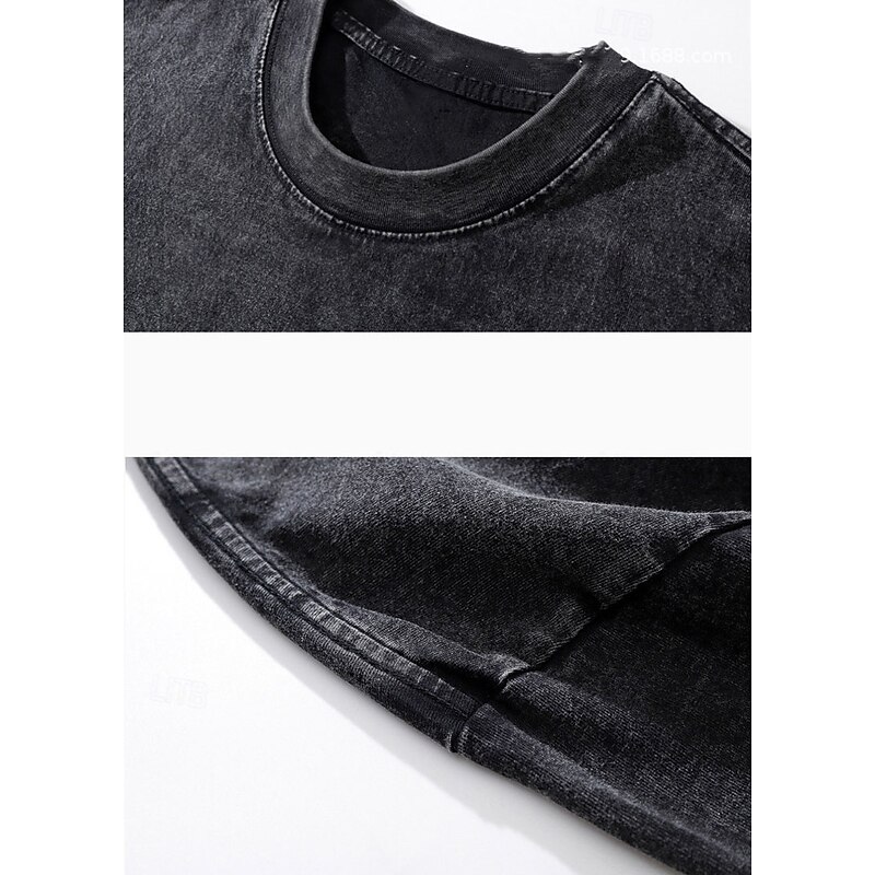 A Nightmare on Elm Street Freddy Krueger T-shirt Oversized Acid Washed Tee Print Graphic For Men's Women's Boys' Kid's Adults' Halloween Carnival Masquerade Hot Stamping Casual Daily4